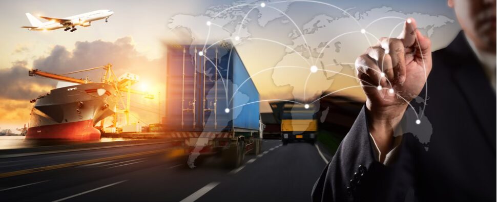 Warehouse inventory planning and export container loading for global shipping operations